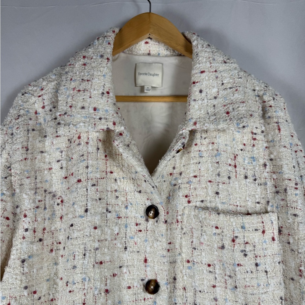 Favorite Daughter The Talullah Cinque Tweed Jacket Blazer Minimalist REVOLVE XL - Picture 5 of 14